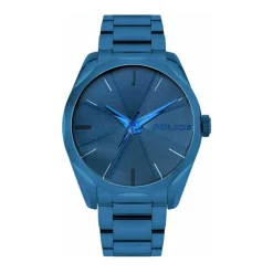Police Herren Armbanduhr Raglan Blau Quarz PL15712JSBL03M