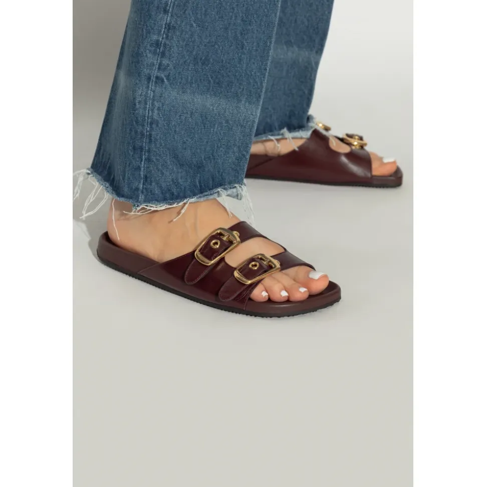 Polly Ledersandalen mit Schnalle