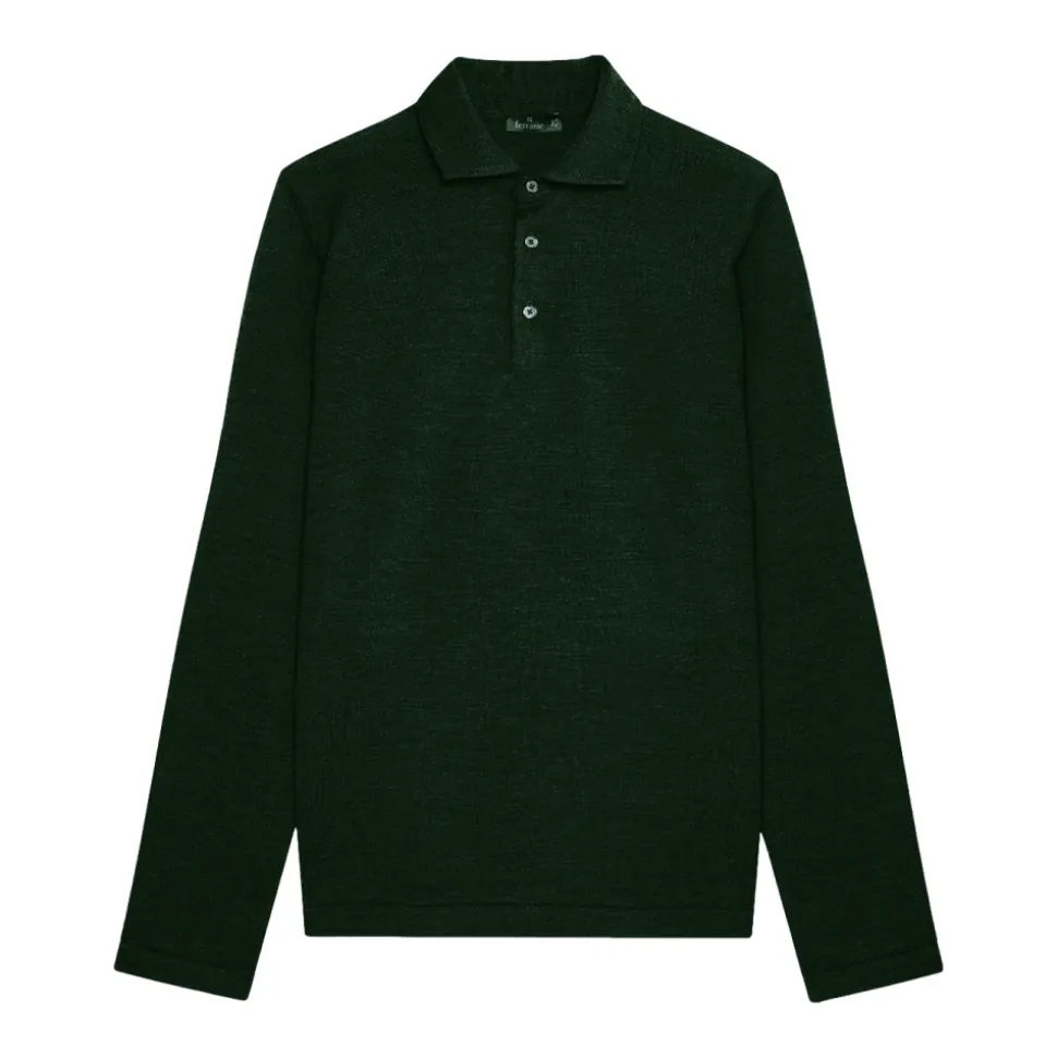 Polo-Shirt mit Flaschenhals