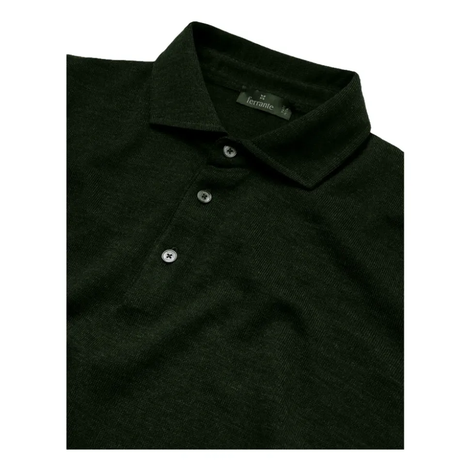 Polo-Shirt mit Flaschenhals