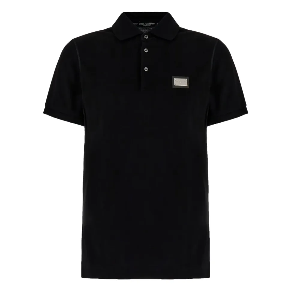 Polo-Shirt mit Markenetikett