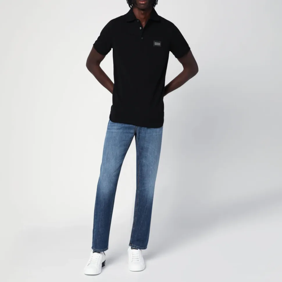 Polo-Shirt mit Markenetikett
