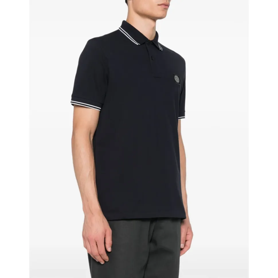 Polo-Shirt mit Streifendetails