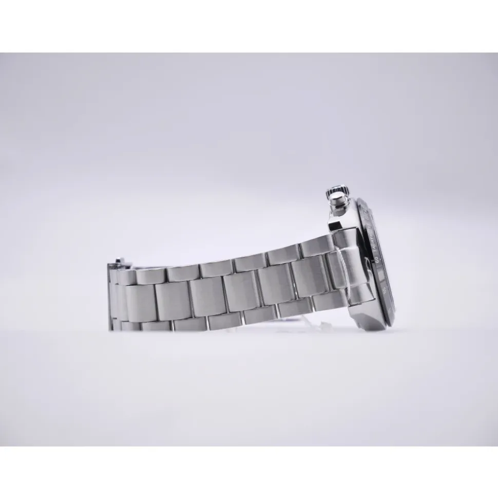Prospex Quarz Silbernes Zifferblatt Edelstahl Uhr