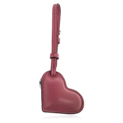 Puffy Heart Leder Taschenanhänger
