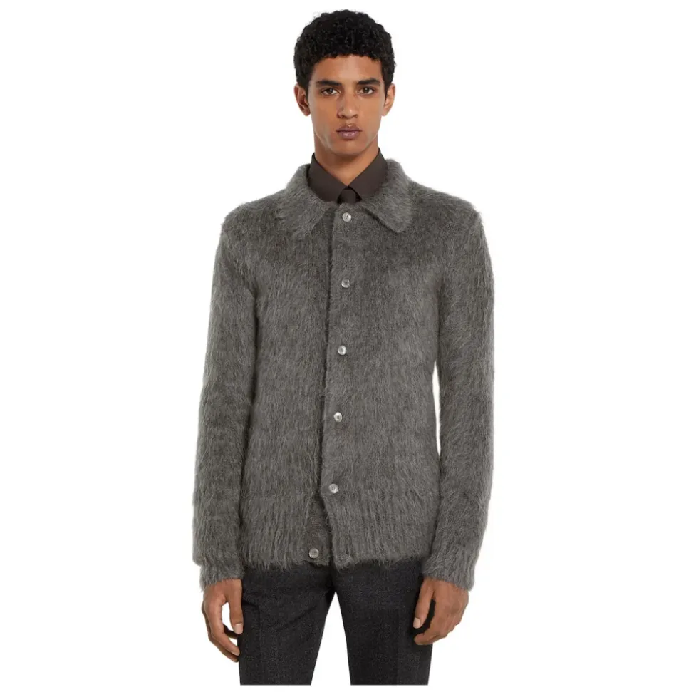 Pullover aus gebürsteter Mohairwolle