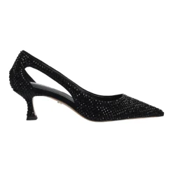 Pumps mit Cutout und Strass