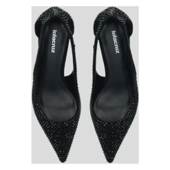Pumps mit Cutout und Strass