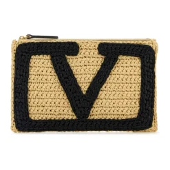 Raffia Viva Superstar Clutch