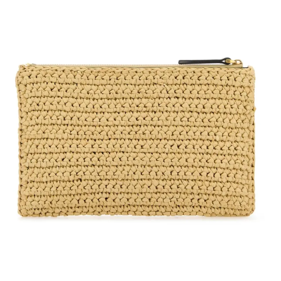 Raffia Viva Superstar Clutch