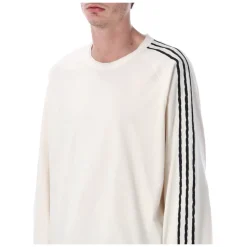 Raw Edge 3-Stripes Long Sleeve Tee