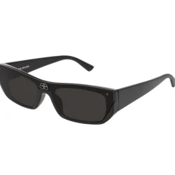 Rechteckige schwarze Sonnenbrille