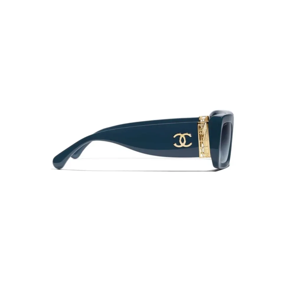 Rechteckige Sonnenbrille