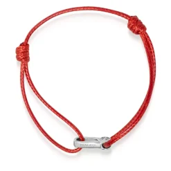 Red String Bracelet with Silver Hook