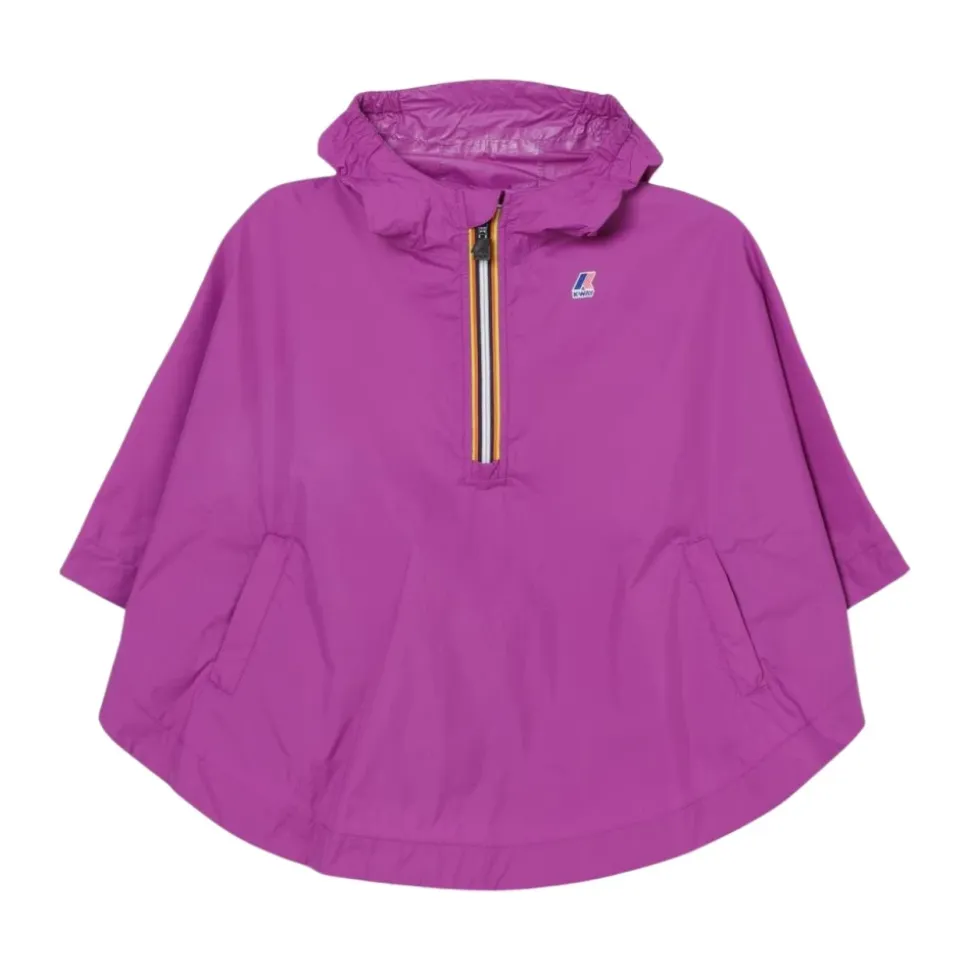 Regenponcho mit Kapuze Grüne Jacke
