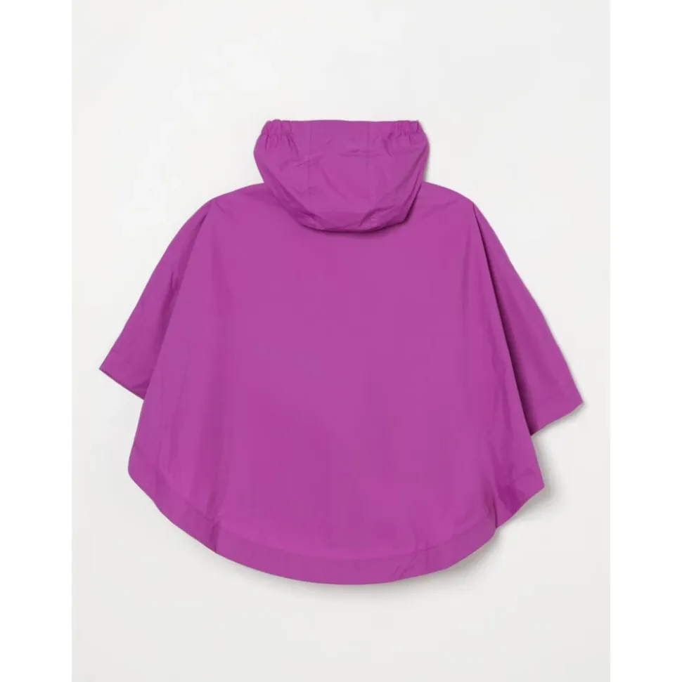 Regenponcho mit Kapuze Grüne Jacke