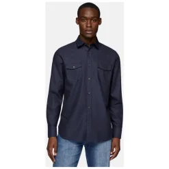 Regular Fit Tencel-Baumwoll-Flanellhemd