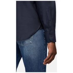 Regular Fit Tencel-Baumwoll-Flanellhemd