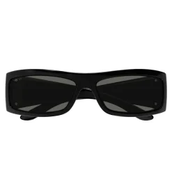 Retro Rechteckige Sonnenbrille mit asiatischer Passform