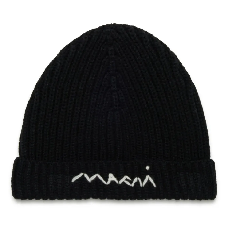 Rippstrick Beanie Mütze