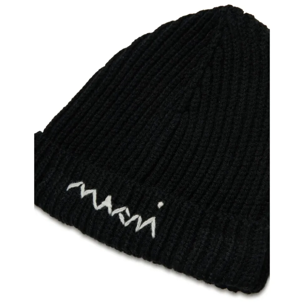 Rippstrick Beanie Mütze