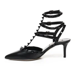 Rockstud Slingback aus Kalbsleder