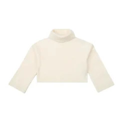 Rollkragenpullover mit kontrastfarbenem Abschluss