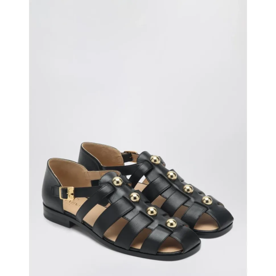 Roman Stud Ledersandalen
