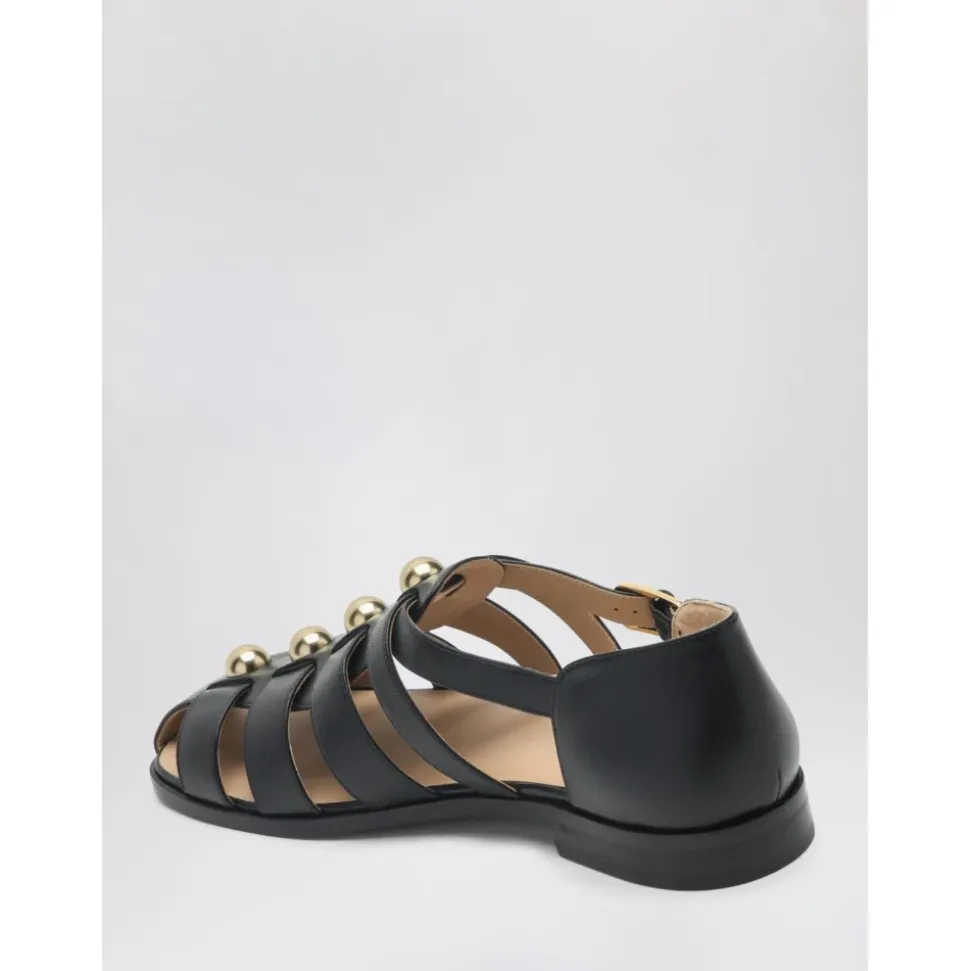 Roman Stud Ledersandalen