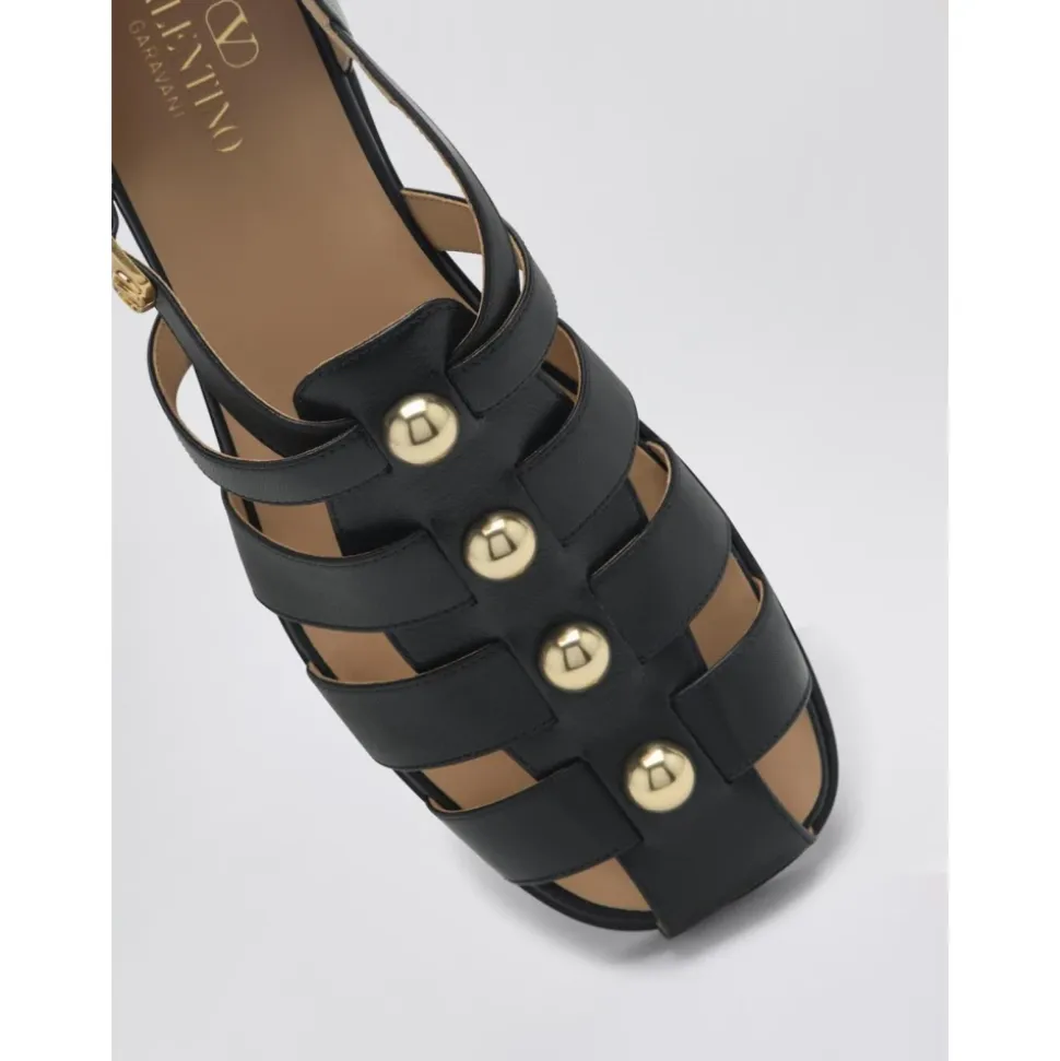 Roman Stud Ledersandalen