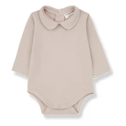 Rosa Baby Top mit Peter Pan Kragen