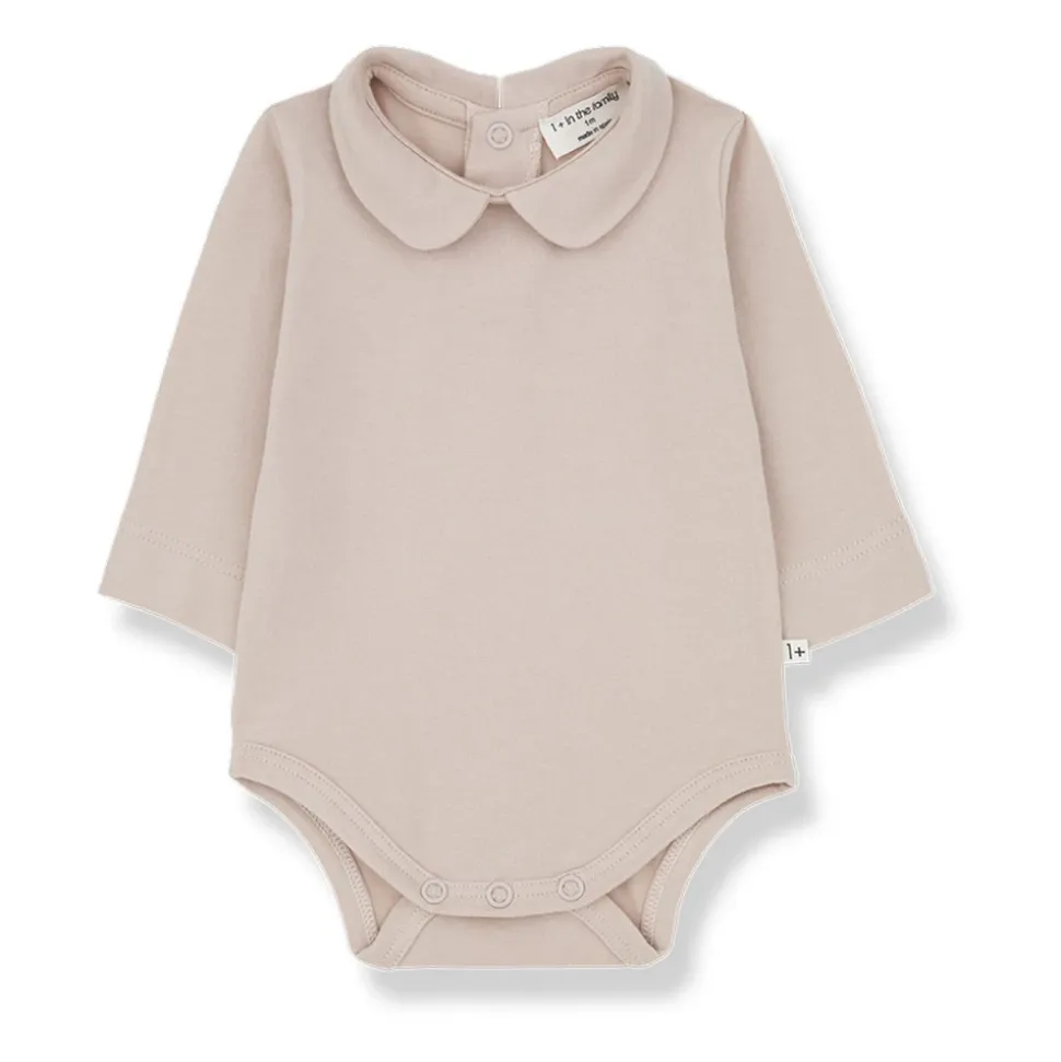 Rosa Baby Top mit Peter Pan Kragen