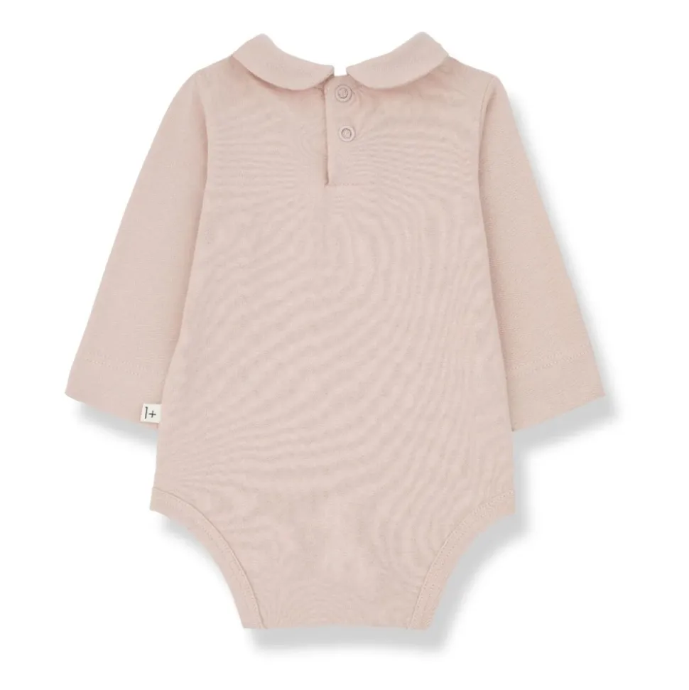 Rosa Baby Top mit Peter Pan Kragen