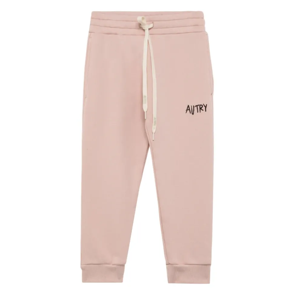 Rosa Baumwoll Kinder Sweatpants