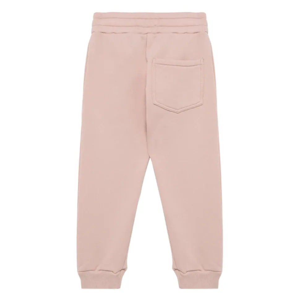 Rosa Baumwoll Kinder Sweatpants