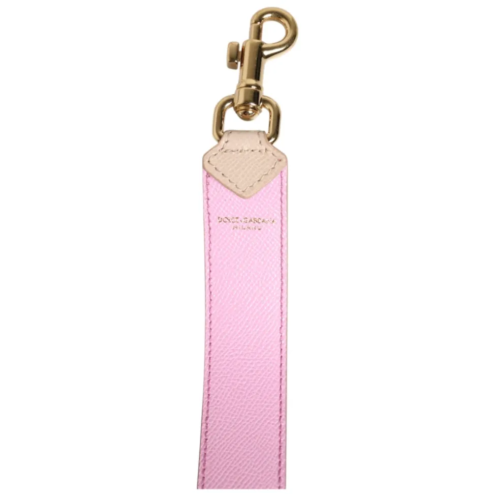 Rosa Beige Leder Handtasche Schulterriemen