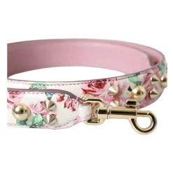 Rosa Blumiges Leder Schulterriemen