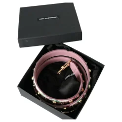 Rosa Blumiges Leder Schulterriemen