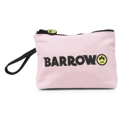Rosa Canvas Clutch mit Smiley