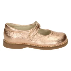Rosa Leder Mädchen Flache Schuhe