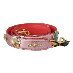Rosa Leder Studded Schulterriemen