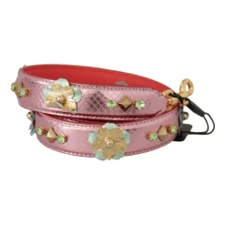 Rosa Leder Studded Schulterriemen