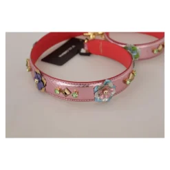 Rosa Leder Studded Schulterriemen