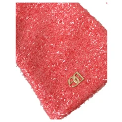 Rosa Lurex Arm Länge Handschuhe