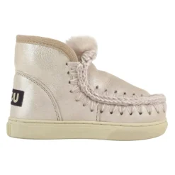 Rosa Lurex Kinder Slip-On Sneakers