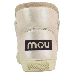 Rosa Lurex Kinder Slip-On Sneakers