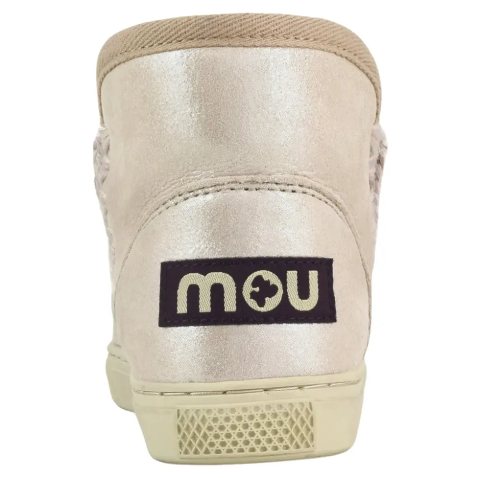 Rosa Lurex Kinder Slip-On Sneakers