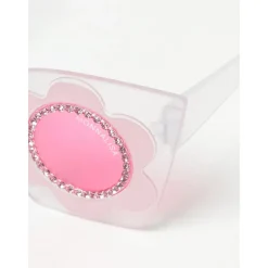 Rosa Strass Blumen Sonnenbrille für Kinder
