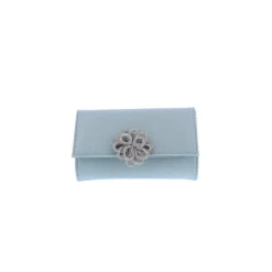 Rosa Strass Clutch in Grün