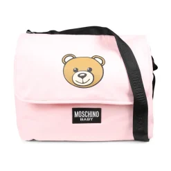 Rosa Wickeltasche mit Teddybär